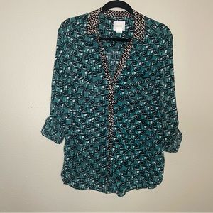 Anthropologie Maeve Button Down Top
